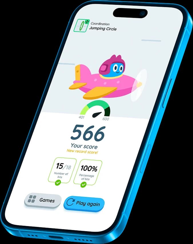 Focus score screen on a phone