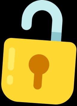Unlocked padlock